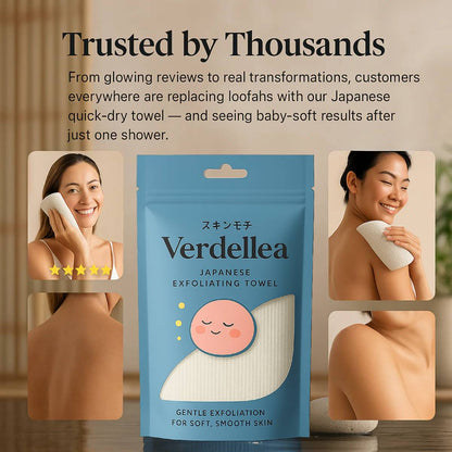 Verdellea™ Japanese Exfoliating Towel