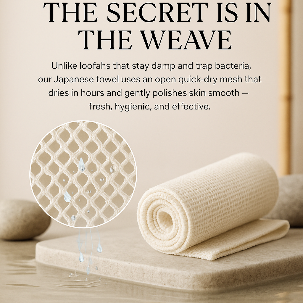 Verdellea™ Japanese Exfoliating Towel