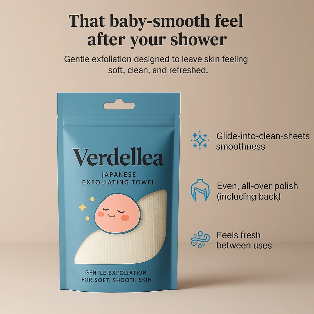 Verdellea™ Japanese Exfoliating Towel