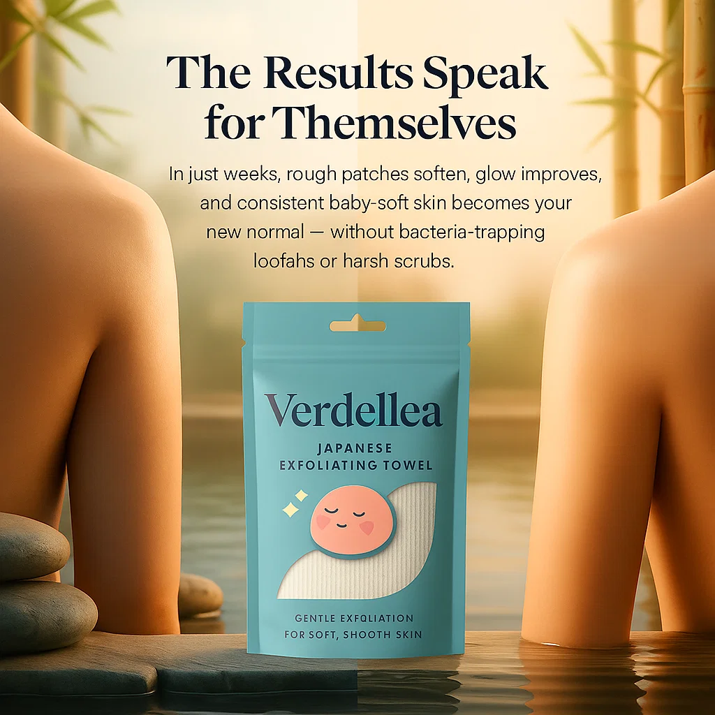 Verdellea™ Japanese Exfoliating Towel